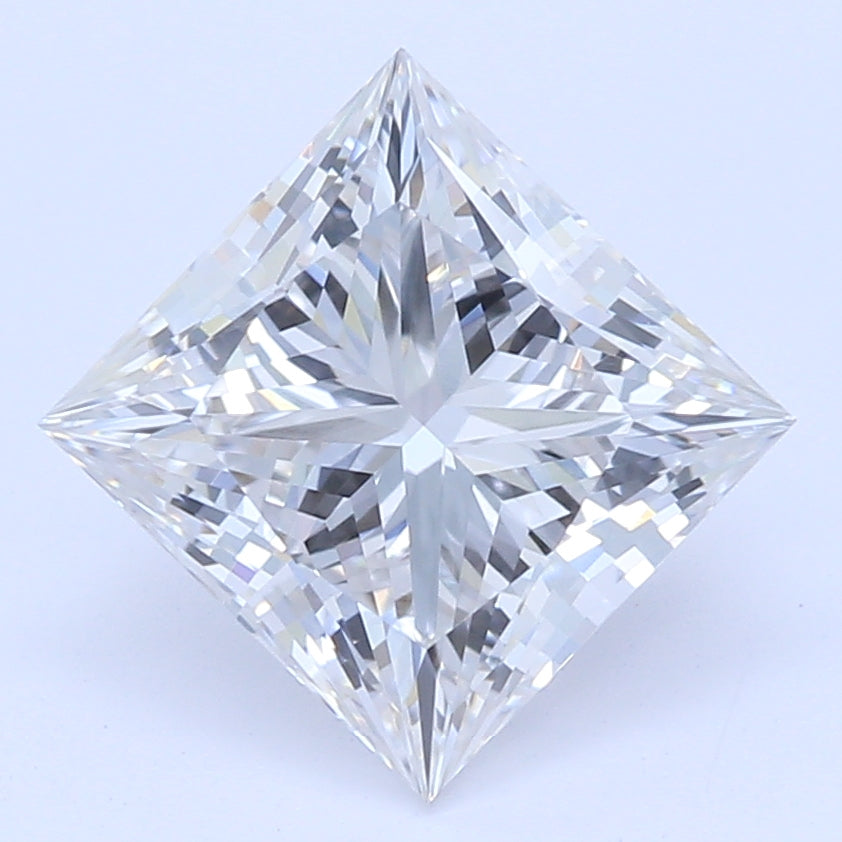 1.12 Carat Princess Lab Diamond with  Cut Diamond in 14KT  view 1
