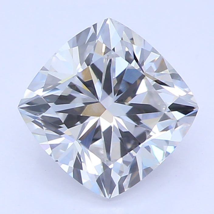 1.01 Carat Cushion Lab Diamond with  Cut Diamond in 14KT  view 1
