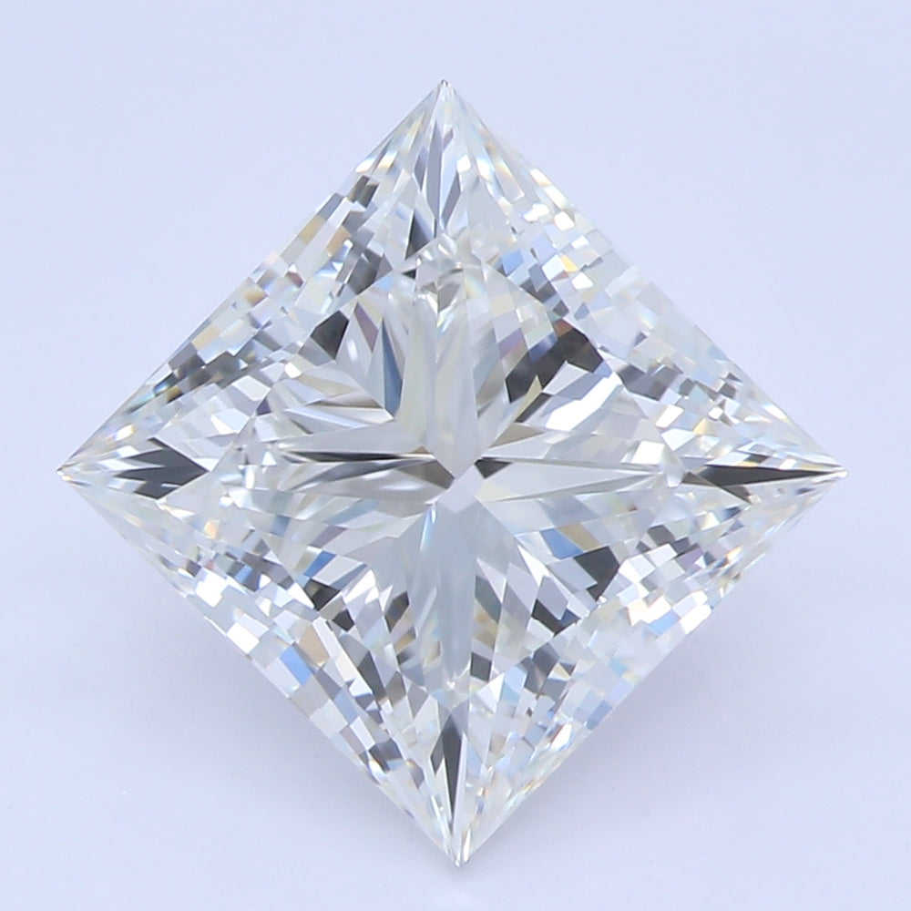 2.69 Carat Princess Lab Diamond with  Cut Diamond in 14KT  view 1
