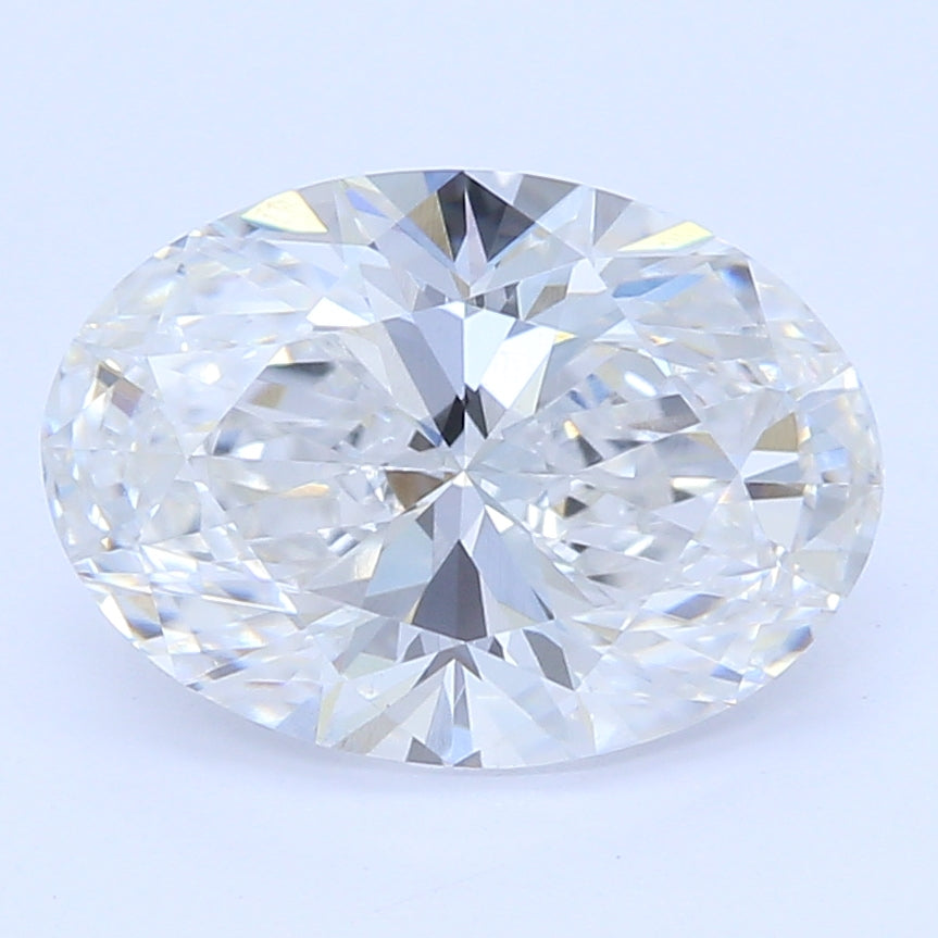 1.09 Carat Oval Lab Diamond with  Cut Diamond in 14KT  view 1
