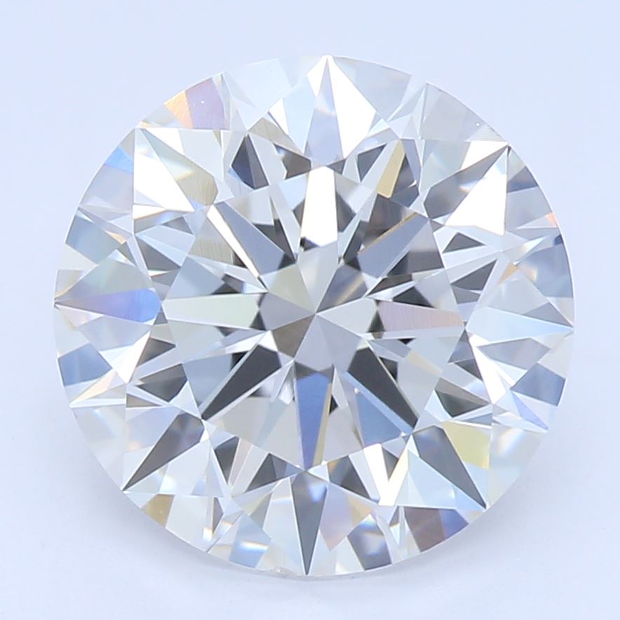 2.32 Carat Round Lab Diamond with  Cut Diamond in 14KT  view 1
