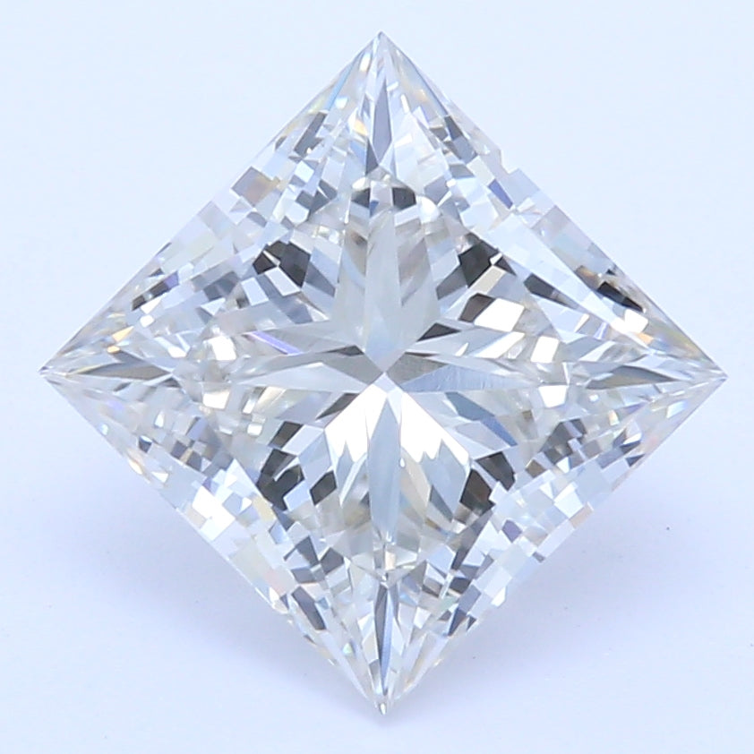1.21 Carat Princess Lab Diamond with  Cut Diamond in 14KT  view 1

