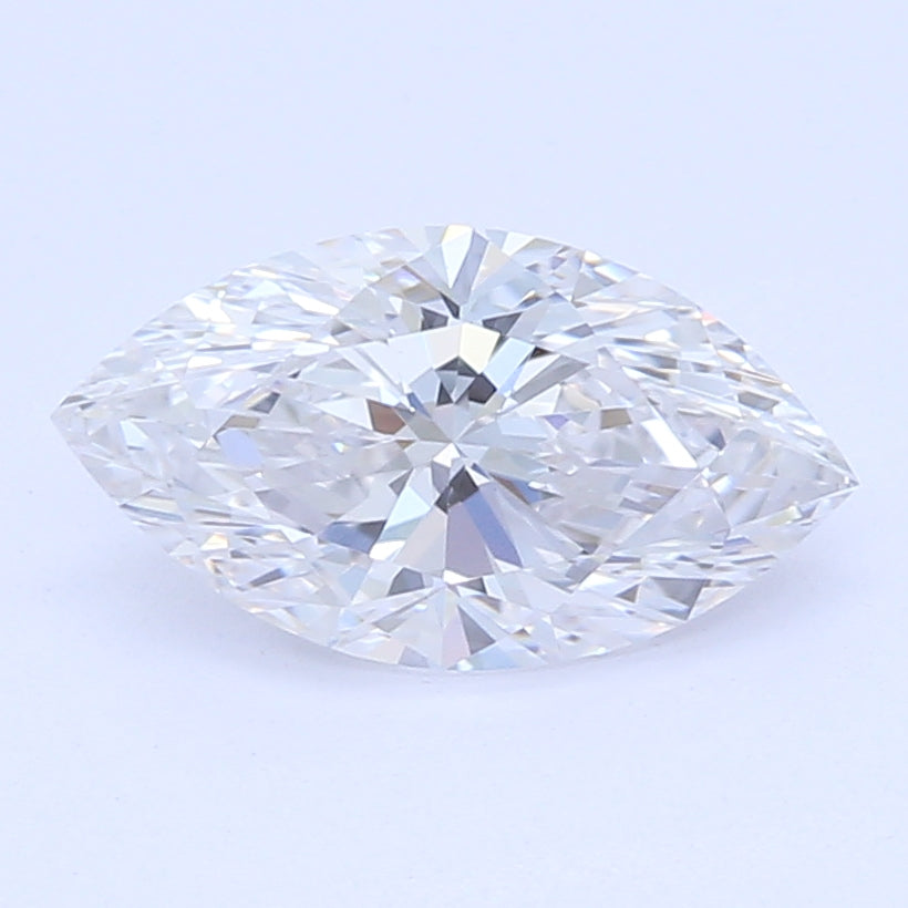 0.5 Carat Marquise Lab Diamond with  Cut Diamond in 14KT  view 1
