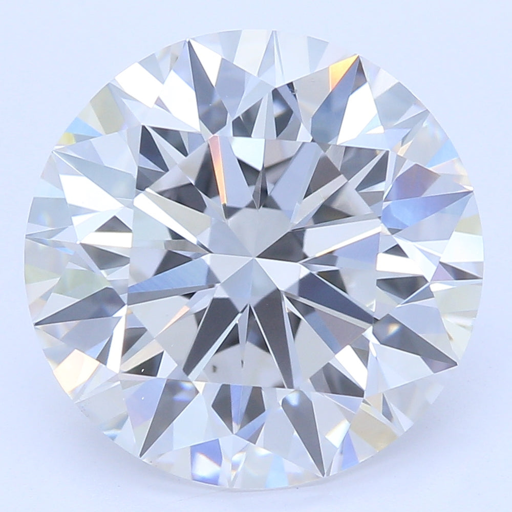 3.17 Carat Round Lab Diamond with  Cut Diamond in 14KT  view 1
