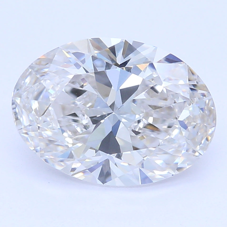 1.13 Carat Oval Lab Diamond with  Cut Diamond in 14KT  view 1
