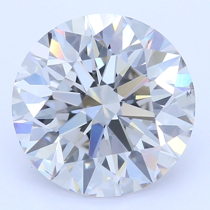 1.84 Carat Round Lab Diamond with  Cut Diamond in 14KT  view 1

