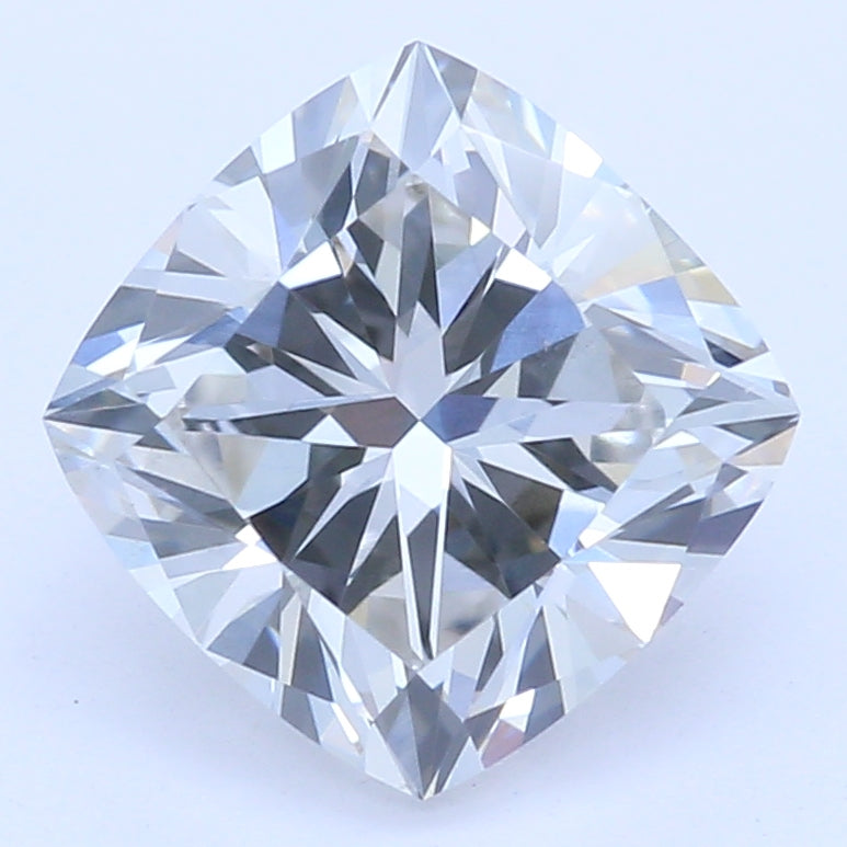 1.25 Carat Cushion Lab Diamond with  Cut Diamond in 14KT  view 1
