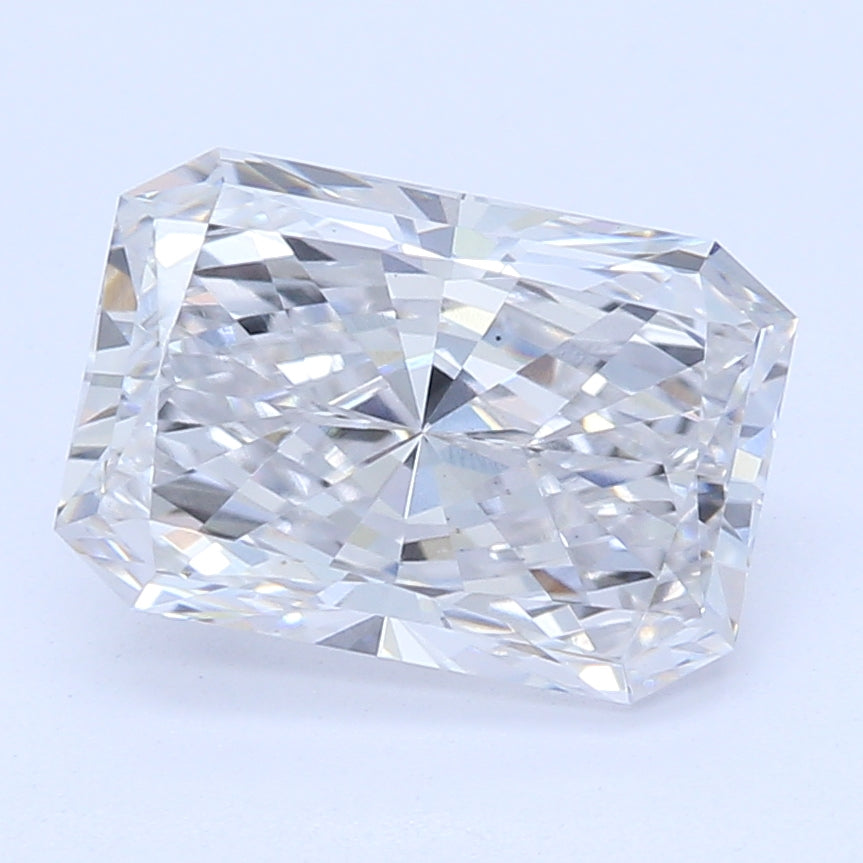 1.04 Carat Radiant Lab Diamond with  Cut Diamond in 14KT  view 1
