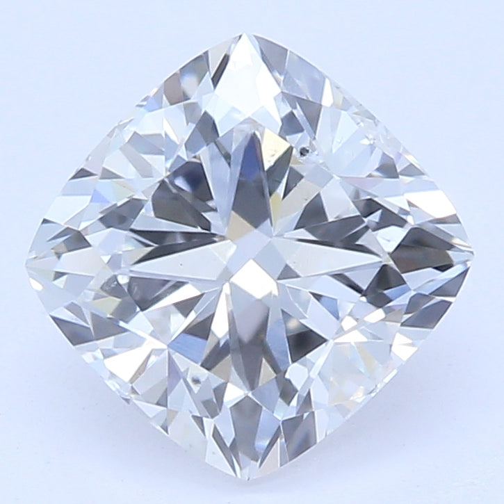 1.0 Carat Cushion Lab Diamond with  Cut Diamond in 14KT  view 1
