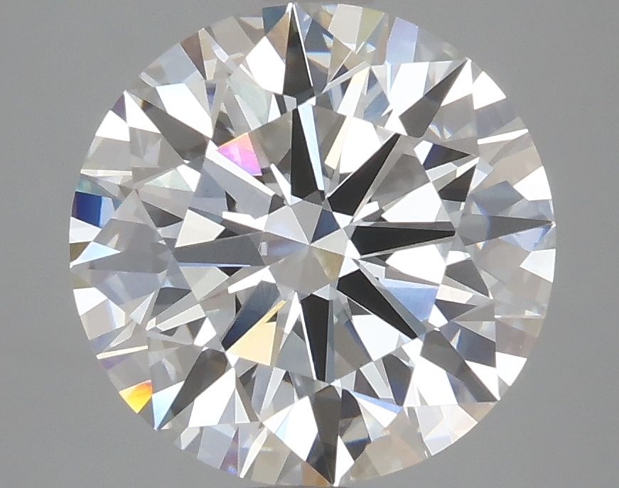 4.0 Carat Round Lab Diamond with  Cut Diamond in 14KT  view 1
