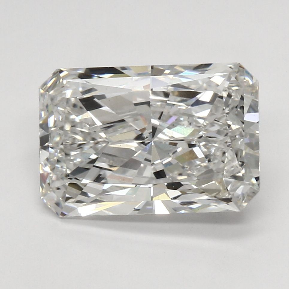 3.32 Carat Radiant Lab Diamond with  Cut Diamond in 14KT  view 1
