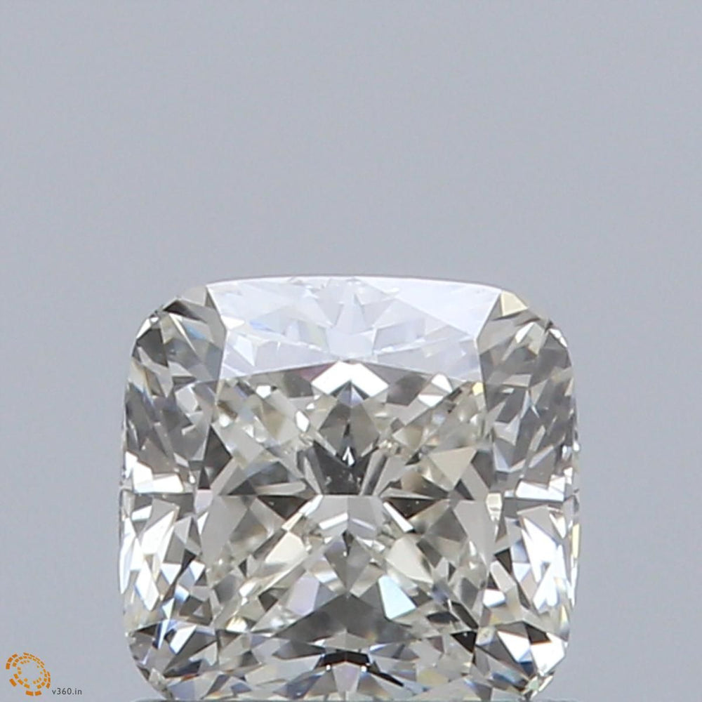 0.92 Carat CUSHION Natural Diamond with  Cut Diamond in 14KT  view 1

