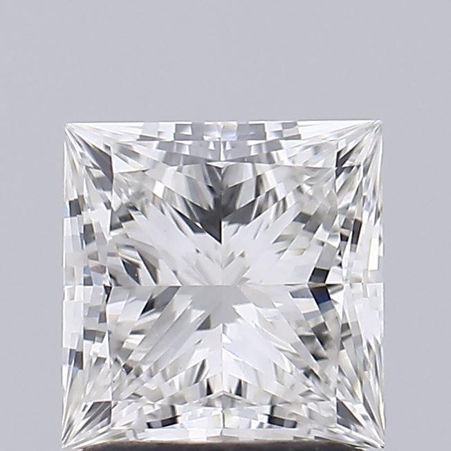 1.11 Carat Princess Lab Diamond with  Cut Diamond in 14KT  view 1
