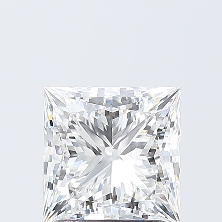 2.01 Carat Princess Lab Diamond with  Cut Diamond in 14KT  view 1
