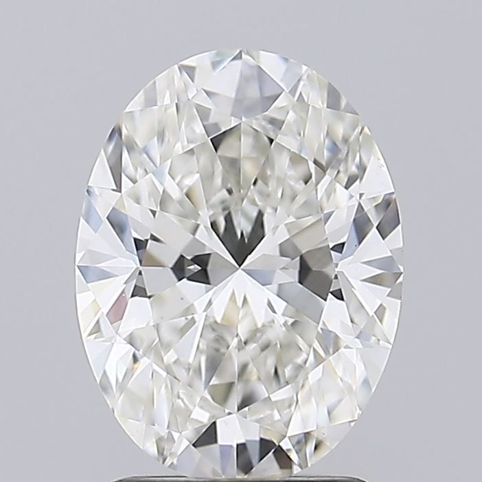 1.53 Carat Oval Lab Diamond with  Cut Diamond in 14KT  view 1
