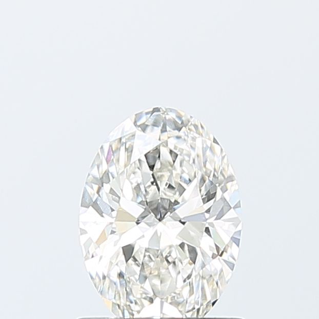 1.01 Carat Oval Lab Diamond with  Cut Diamond in 14KT  view 1
