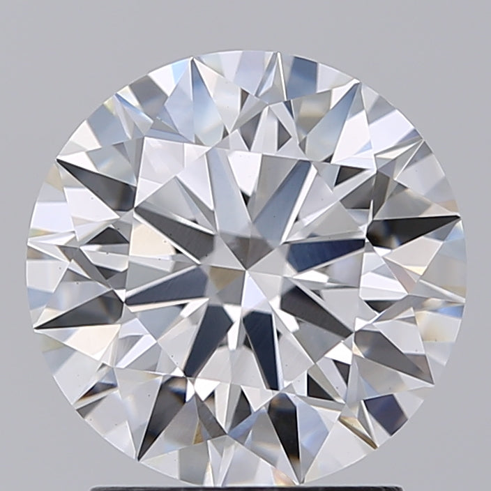 2.3 Carat Round Lab Diamond with  Cut Diamond in 14KT  view 1
