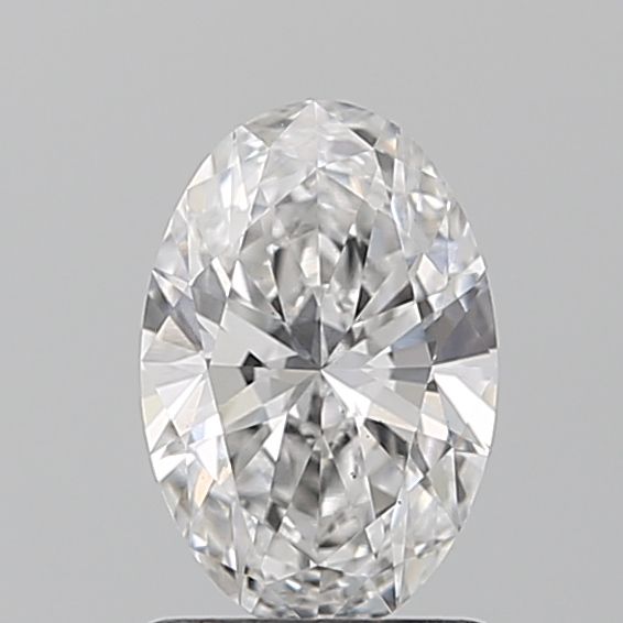 1.06 Carat Oval Lab Diamond with  Cut Diamond in 14KT  view 1
