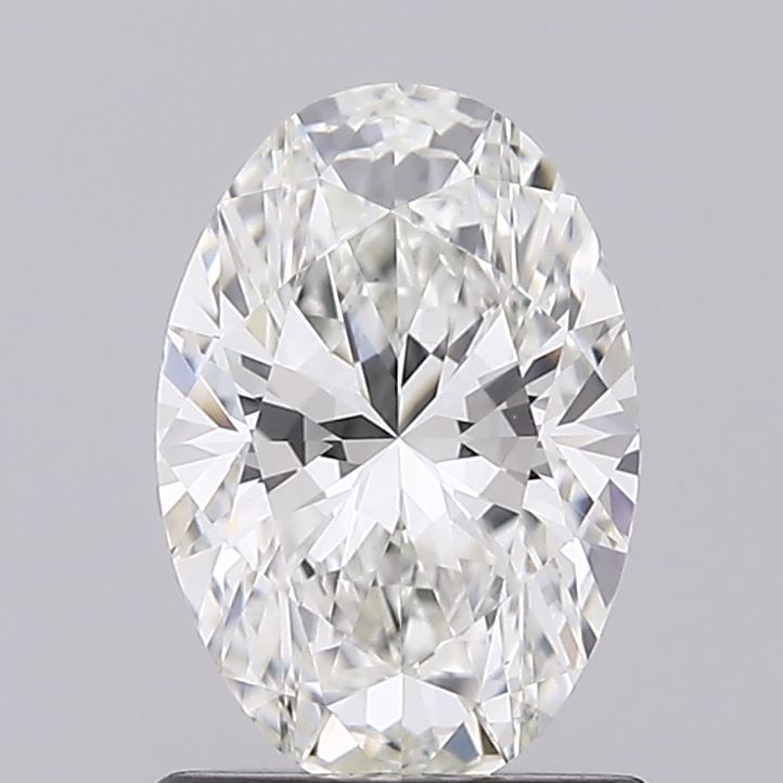 1.07 Carat Oval Lab Diamond with  Cut Diamond in 14KT  view 1
