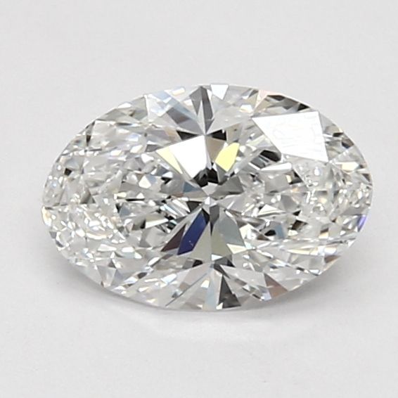 1.0 Carat Oval Lab Diamond with  Cut Diamond in 14KT  view 1

