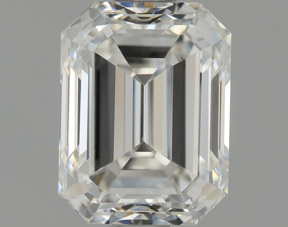 1.01 Carat Emerald Natural Diamond with  Cut Diamond in 14KT  view 1
