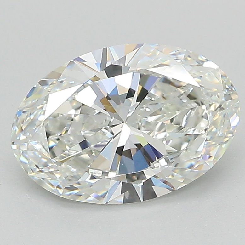 2.01 Carat Oval Lab Diamond with  Cut Diamond in 14KT  view 1
