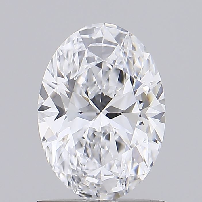 1.0 Carat Oval Lab Diamond with  Cut Diamond in 14KT  view 1
