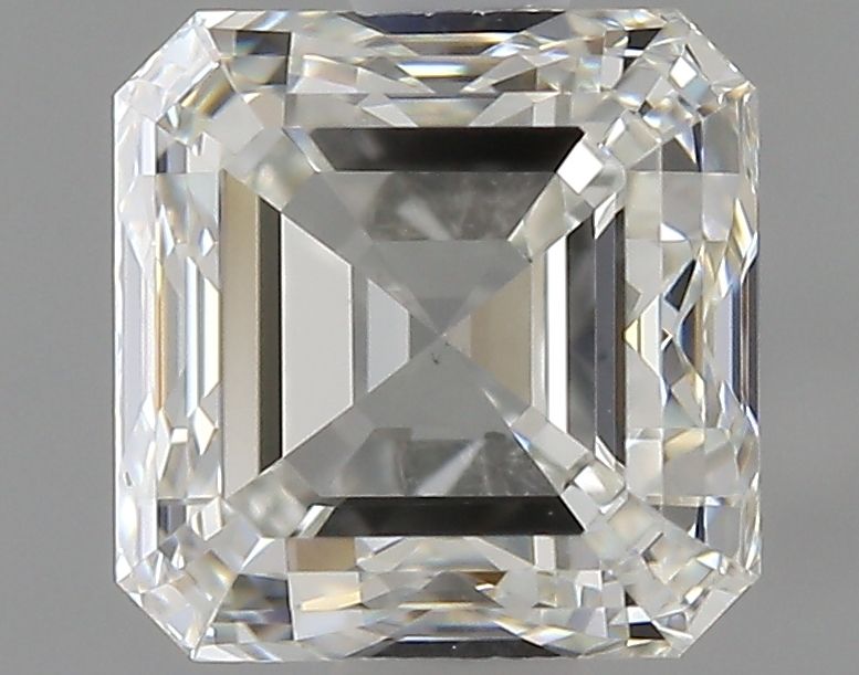 0.83 Carat Asscher Natural Diamond with  Cut Diamond in 14KT  view 1
