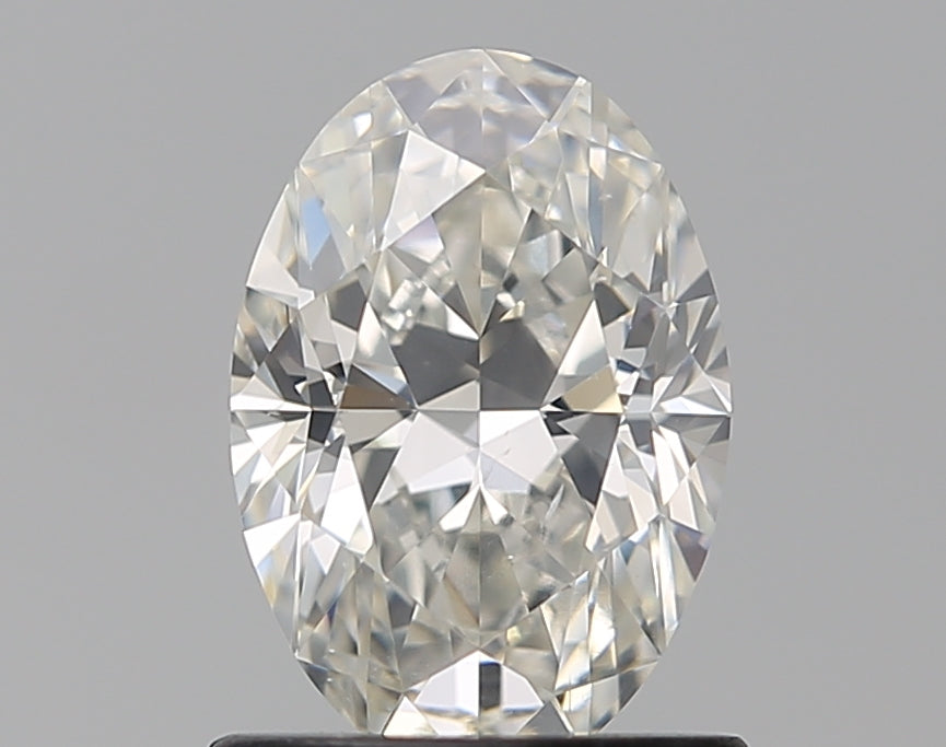 1.02 Carat Oval Natural Diamond with  Cut Diamond in 14KT  view 1

