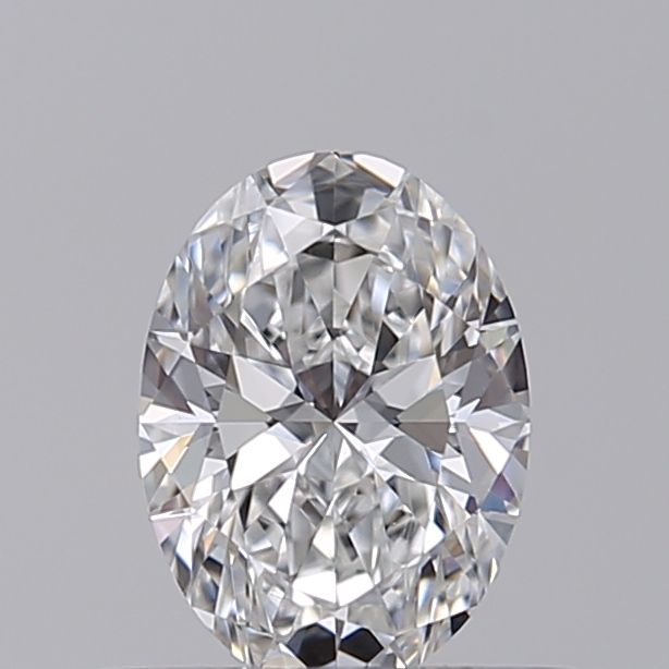 0.51 Carat Oval Lab Diamond with  Cut Diamond in 14KT  view 1

