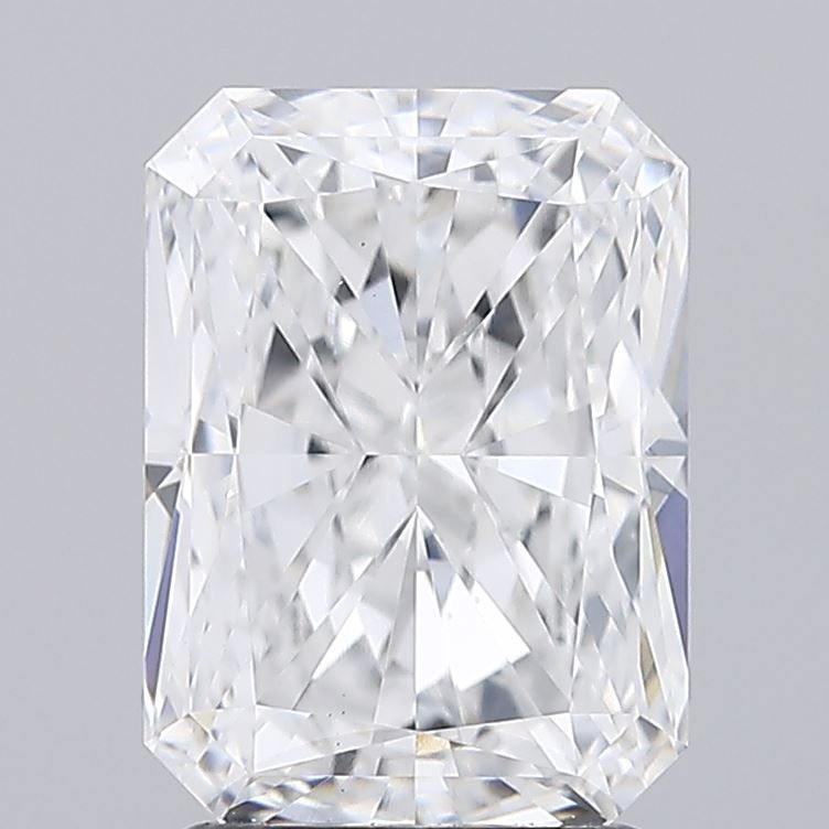 2.81 Carat Radiant Lab Diamond with  Cut Diamond in 14KT  view 1
