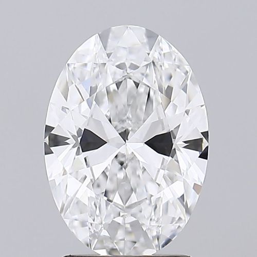 1.41 Carat Oval Lab Diamond with  Cut Diamond in 14KT  view 1
