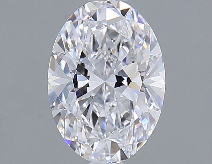1.09 Carat Oval Lab Diamond with  Cut Diamond in 14KT  view 1
