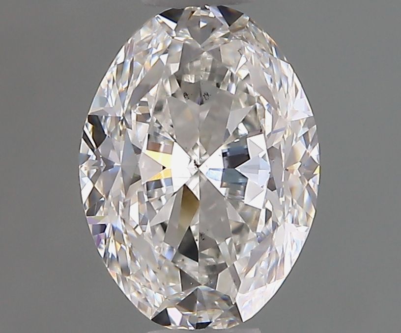 1.2 Carat Oval Natural Diamond with  Cut Diamond in 14KT  view 1
