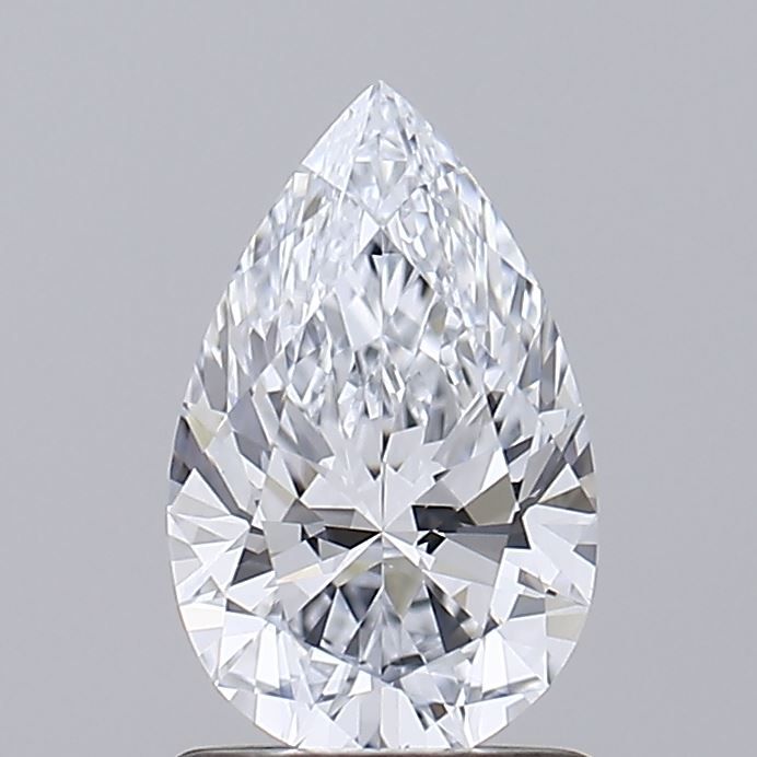 1.04 Carat Pear Lab Diamond with  Cut Diamond in 14KT  view 1
