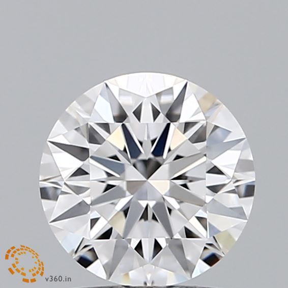 1.23 Carat Round Lab Diamond with  Cut Diamond in 14KT  view 1
