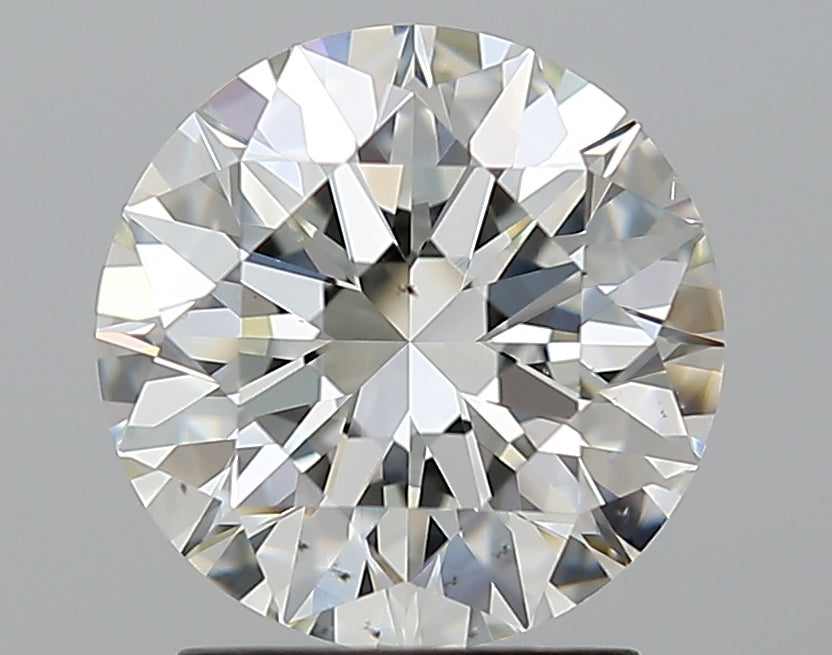 2.02 Carat Round Natural Diamond with  Cut Diamond in 14KT  view 1
