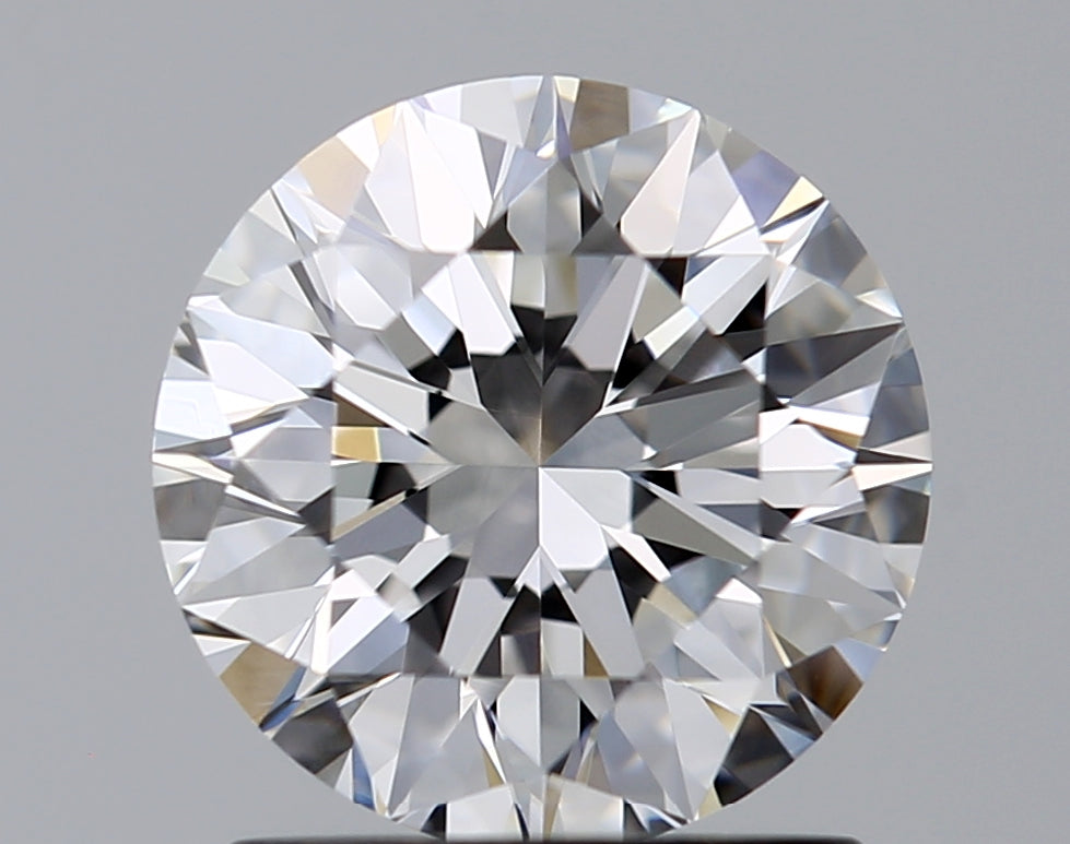 1.45 Carat Round Natural Diamond with  Cut Diamond in 14KT  view 1
