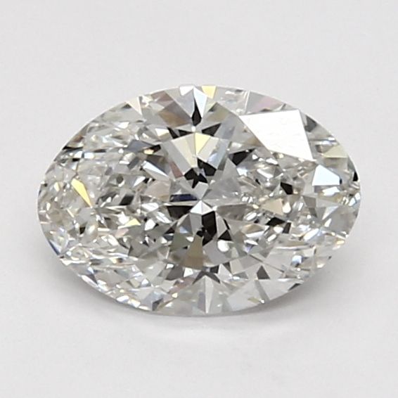 1.01 Carat Oval Lab Diamond with  Cut Diamond in 14KT  view 1
