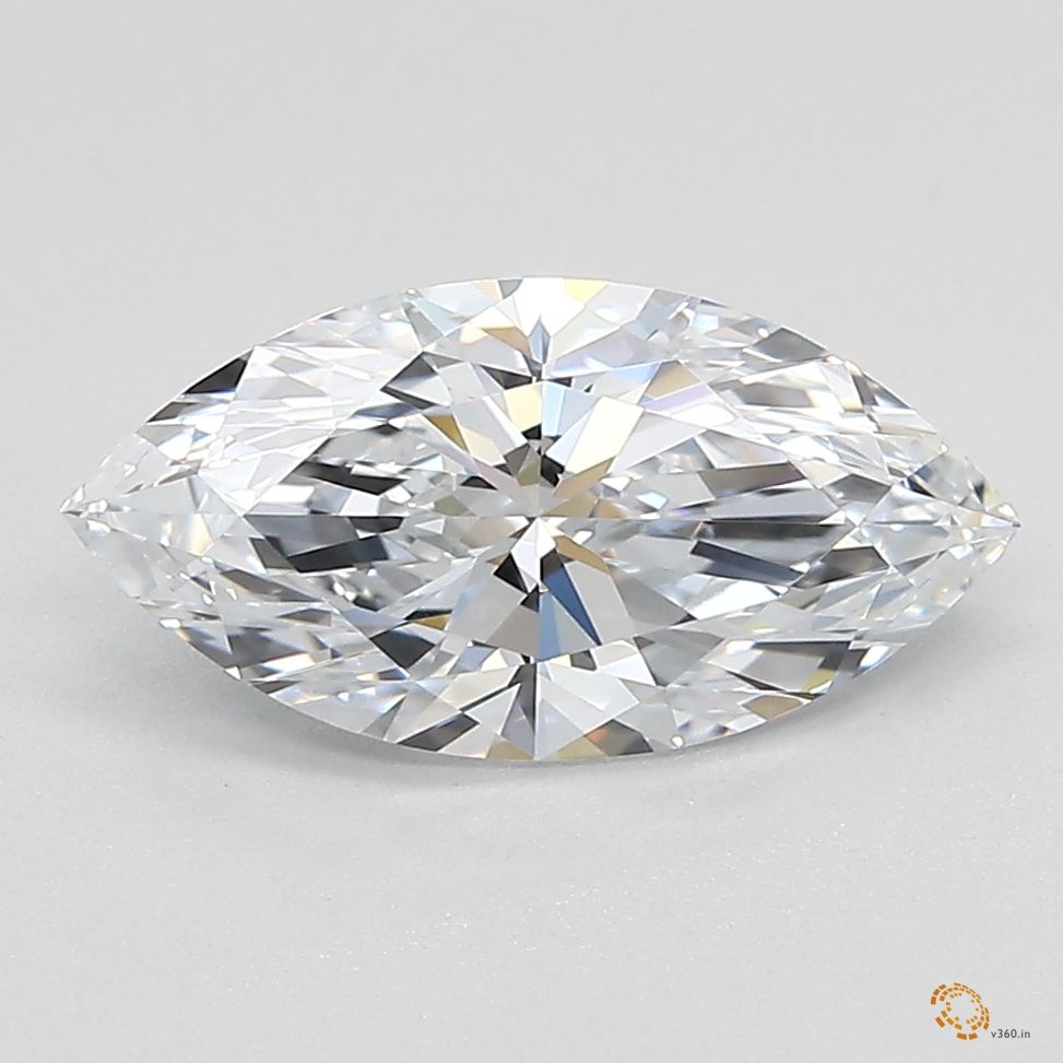 1.18 Carat Marquise Lab Diamond with  Cut Diamond in 14KT  view 1

