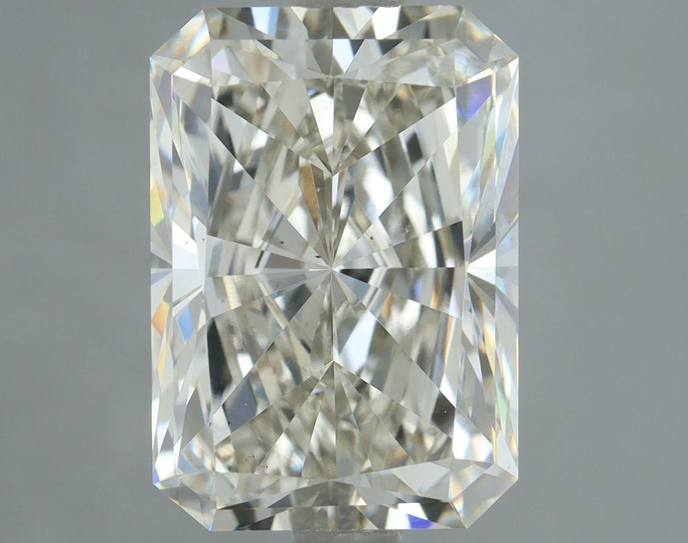 3.0 Carat Radiant Lab Diamond with  Cut Diamond in 14KT  view 1

