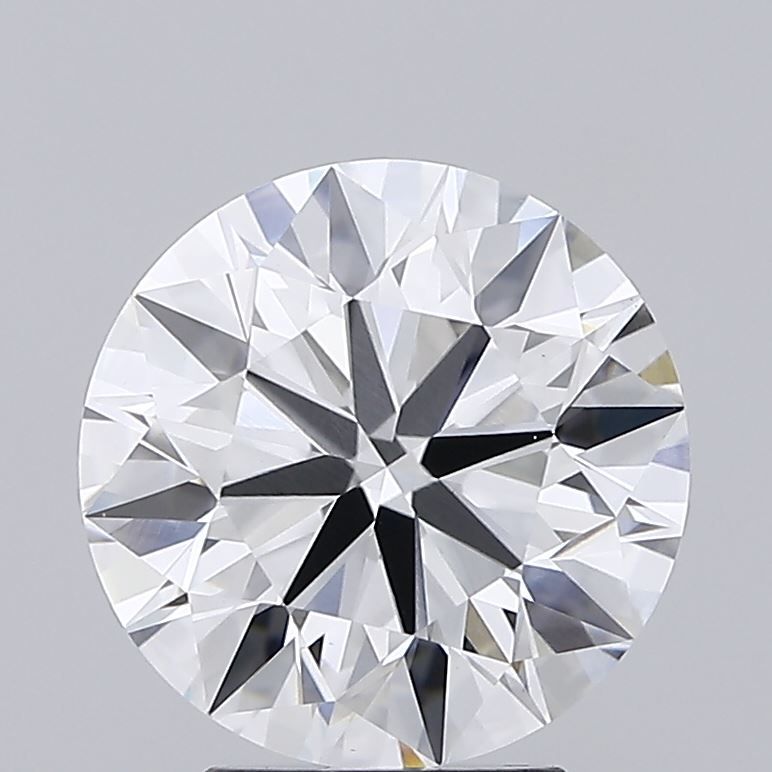 3.63 Carat Round Lab Diamond with  Cut Diamond in 14KT  view 1
