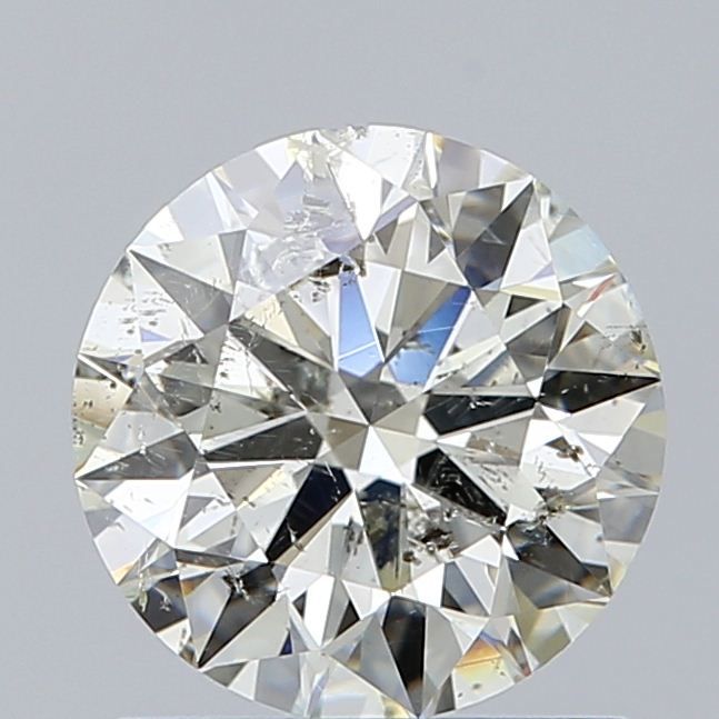 1.01 Carat Round Natural Diamond with  Cut Diamond in 14KT  view 1
