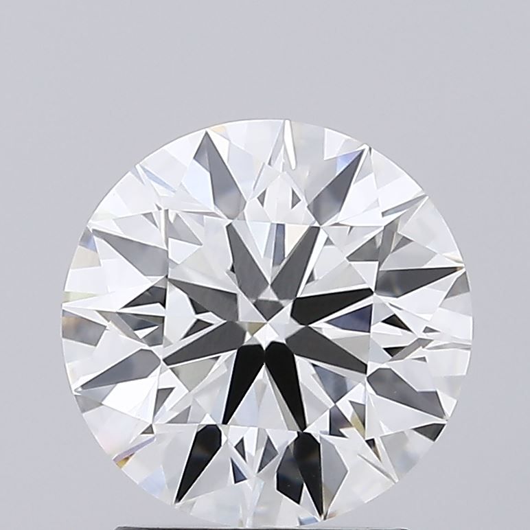 2.01 Carat Round Lab Diamond with  Cut Diamond in 14KT  view 1
