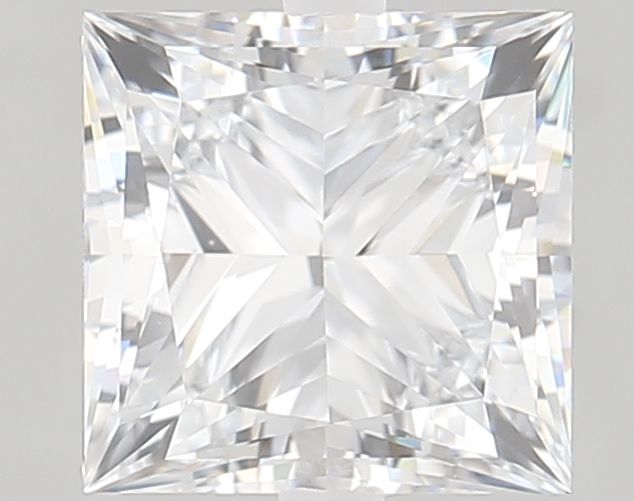 2.0 Carat Princess Lab Diamond with  Cut Diamond in 14KT  view 1
