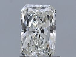1.0 Carat Radiant Natural Diamond with  Cut Diamond in 14KT  view 1
