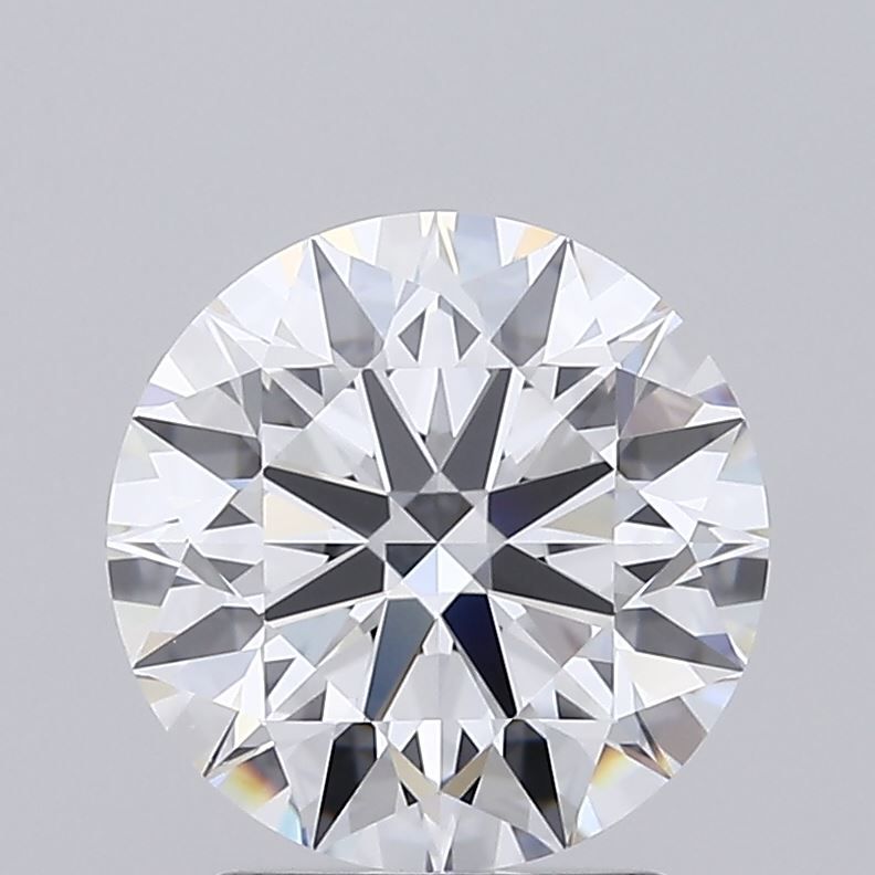2.25 Carat Round Lab Diamond with  Cut Diamond in 14KT  view 1
