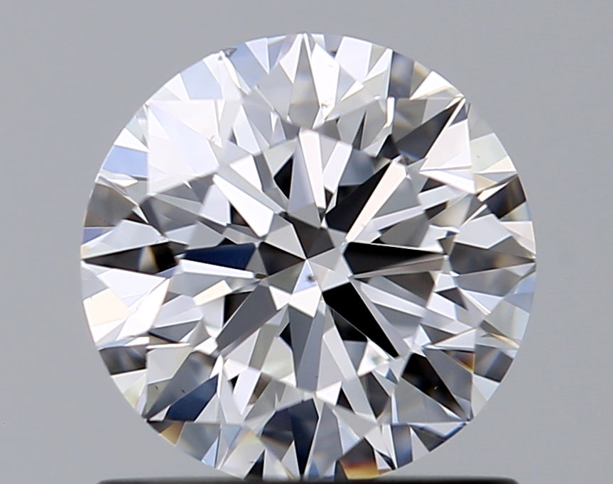 1.0 Carat Round Natural Diamond with  Cut Diamond in 14KT  view 1
