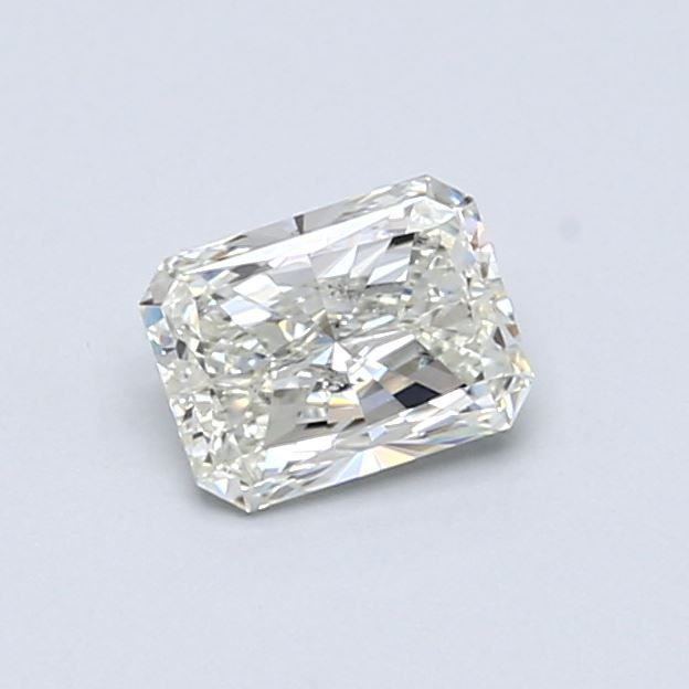 0.5 Carat Radiant Natural Diamond with  Cut Diamond in 14KT  view 1
