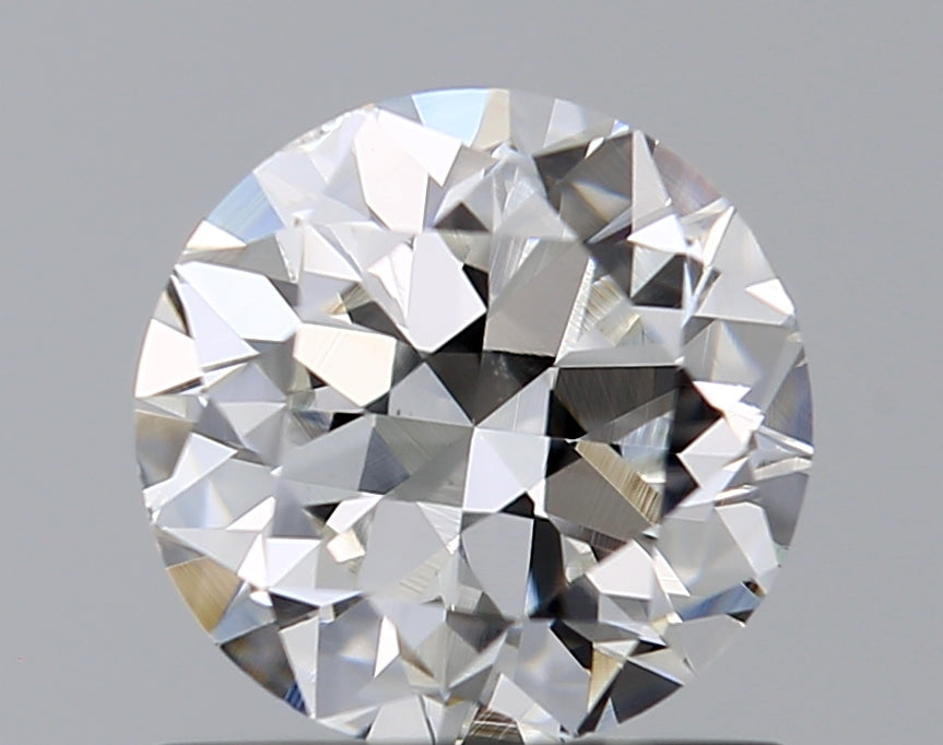 0.9 Carat Round Natural Diamond with  Cut Diamond in 14KT  view 1
